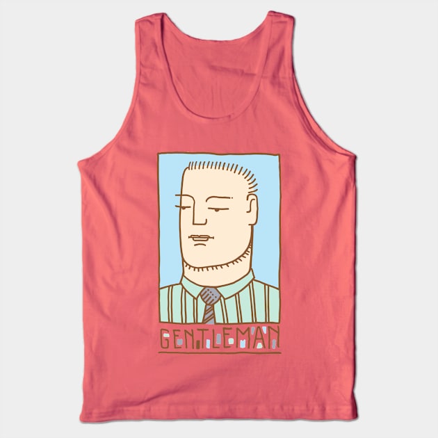 Gentleman Face Tank Top by GeeTee